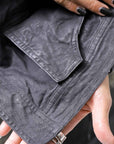 【RUNDHOLZ】 DENIM GLOSS JACKET 103_BLACK GLOSS