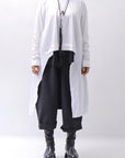 【studio b3】 ASYMMETRY COTTON LONG SLEEVE TOP RBB1982_WHITE