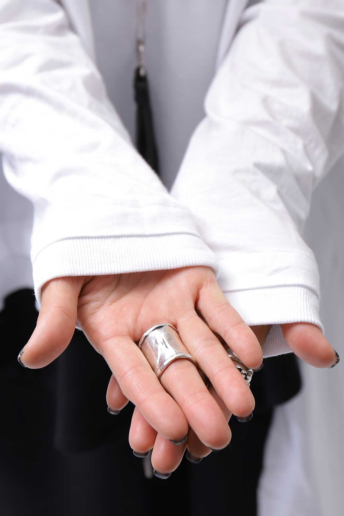 【studio b3】 ASYMMETRY COTTON LONG SLEEVE TOP RBB1982_WHITE