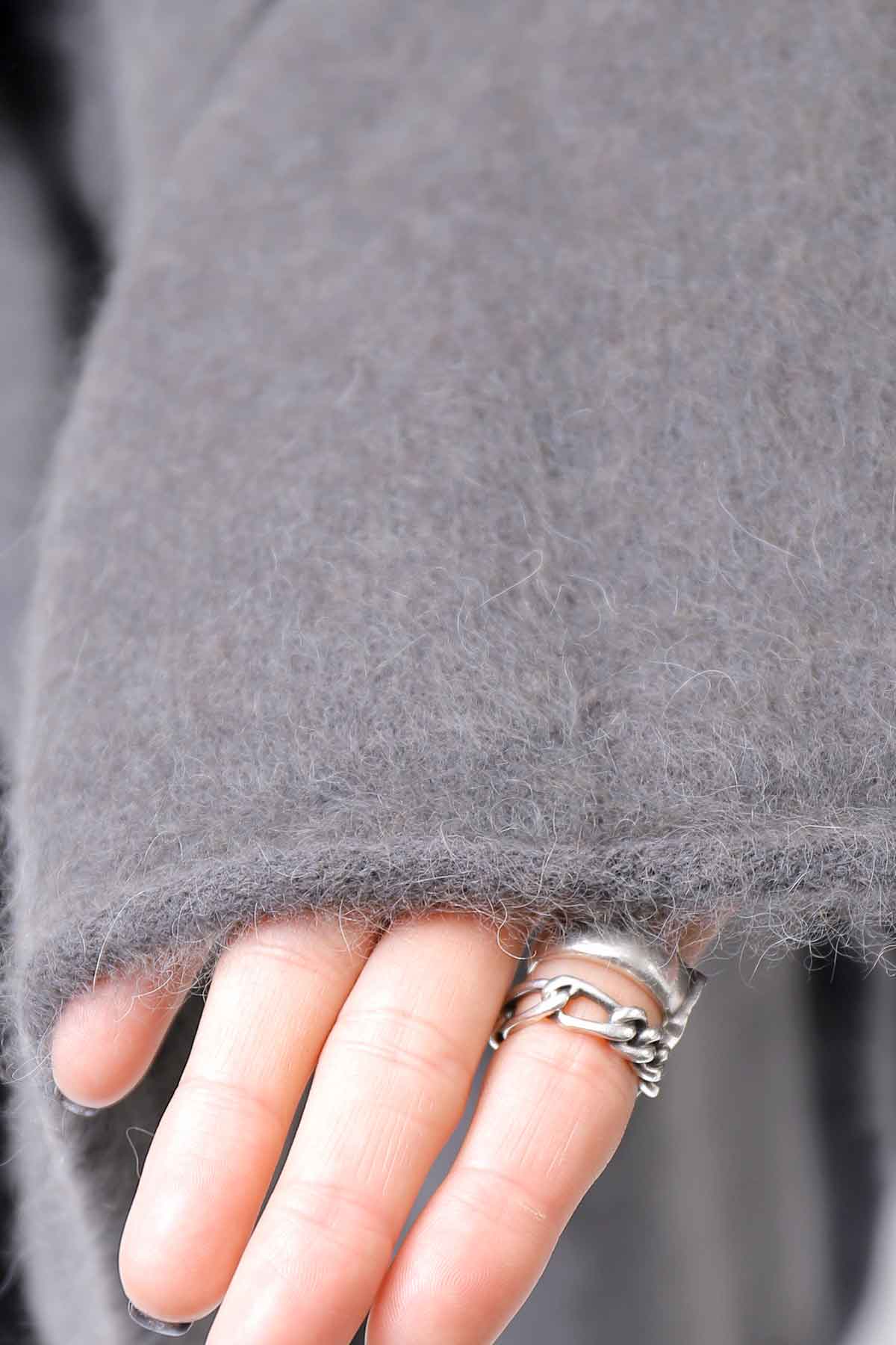 【RUNDHOLZ】 UNISEX RACCOON LONG STOLE_SWAMP