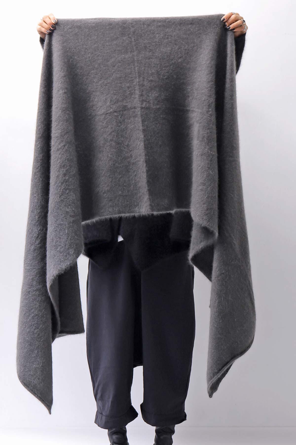 【RUNDHOLZ】 UNISEX RACCOON LONG STOLE_SWAMP