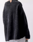 【RUNDHOLZ】 UNISEX RACCOON RELAX FIT PULLOVER KNIT 141 0706_BLACK