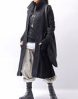 【RUNDHOLZ】 BOILED WOOL & SOFT WOOL KNIT CARDIGAN COAT 388 1203_BLACK