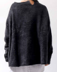 【RUNDHOLZ】 UNISEX RACCOON RELAX FIT PULLOVER KNIT 141 0706_BLACK