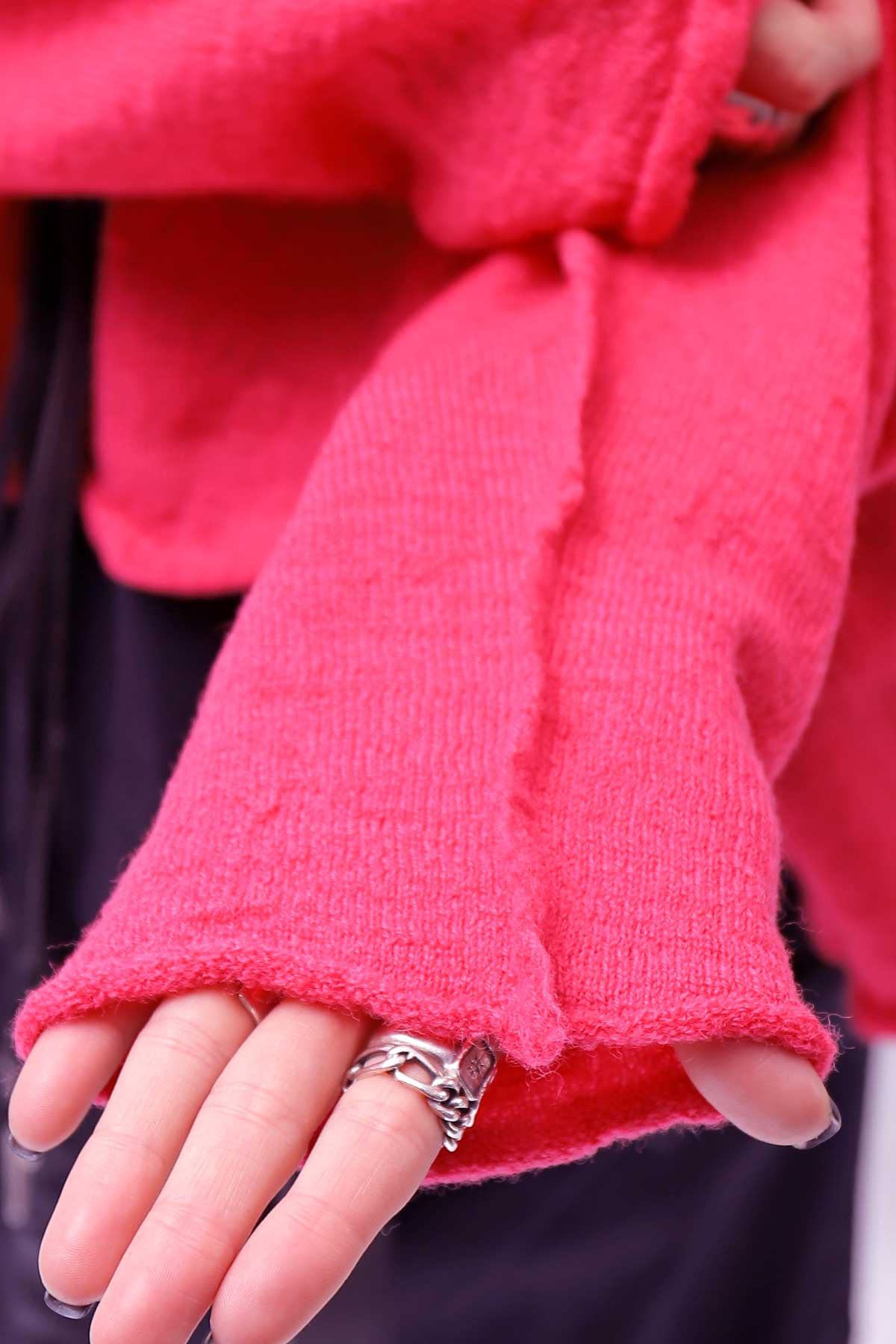 【RUNDHOLZ】 OVERSIZED SHORT KNIT TOP_LOTUS