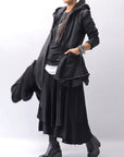 【studio b3】 WRAP LAYERED SKIRT OGB1736_BLACK