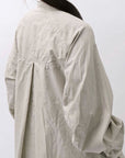【RUNDHOLZ】 UNISEX OVERSIZE BACK TUCK SHIRT_SAND CLOUD