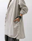 【RUNDHOLZ】 UNISEX OVERSIZE BACK TUCK SHIRT_SAND CLOUD