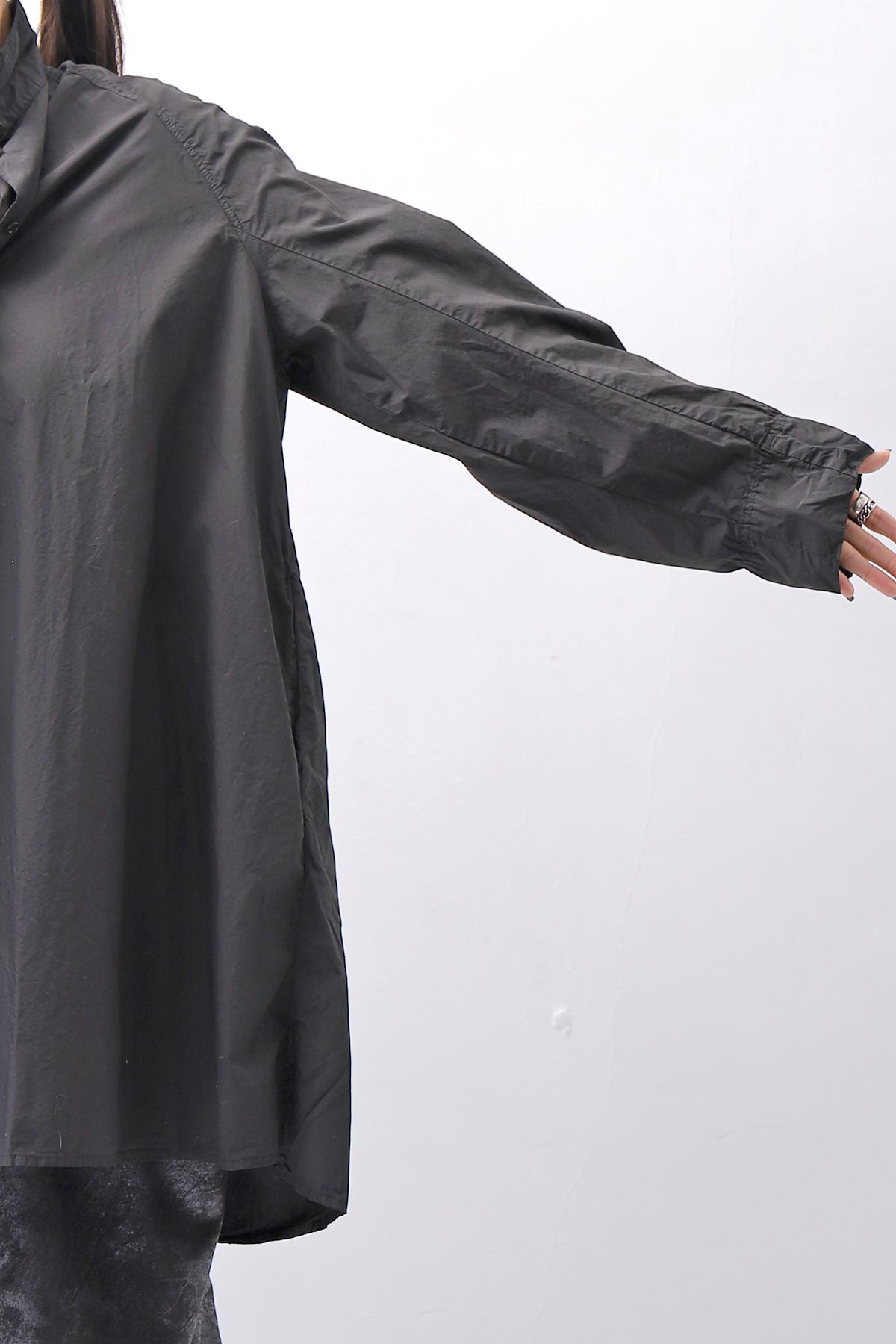 【RUNDHOLZ】 UNISEX OVERSIZE BACK TUCK SHIRT_BLACK