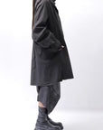 【RUNDHOLZ】 UNISEX OVERSIZE BACK TUCK SHIRT_BLACK