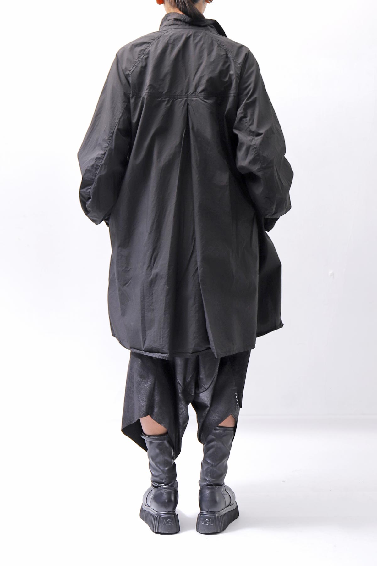 【RUNDHOLZ】 UNISEX OVERSIZE BACK TUCK SHIRT_BLACK