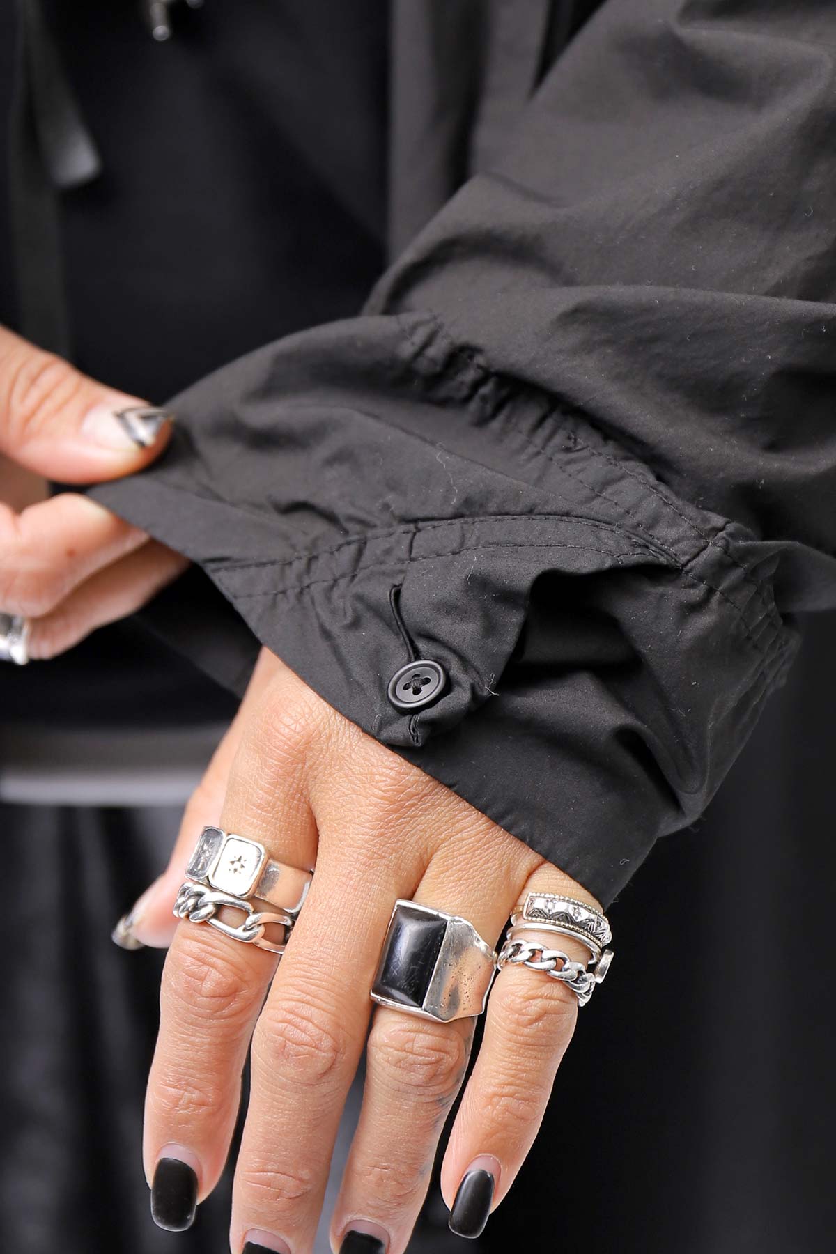 【RUNDHOLZ】 UNISEX OVERSIZE BACK TUCK SHIRT_BLACK