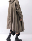 【RUNDHOLZ】 UNISEX ZIPED POCKETS＆HOOD LONG COAT 260 1208_DUNE