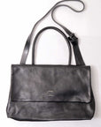 【DANIELE BASTA】 FLAP COVERED 2WAY SHOULDER BAG DBM007_BLACK
