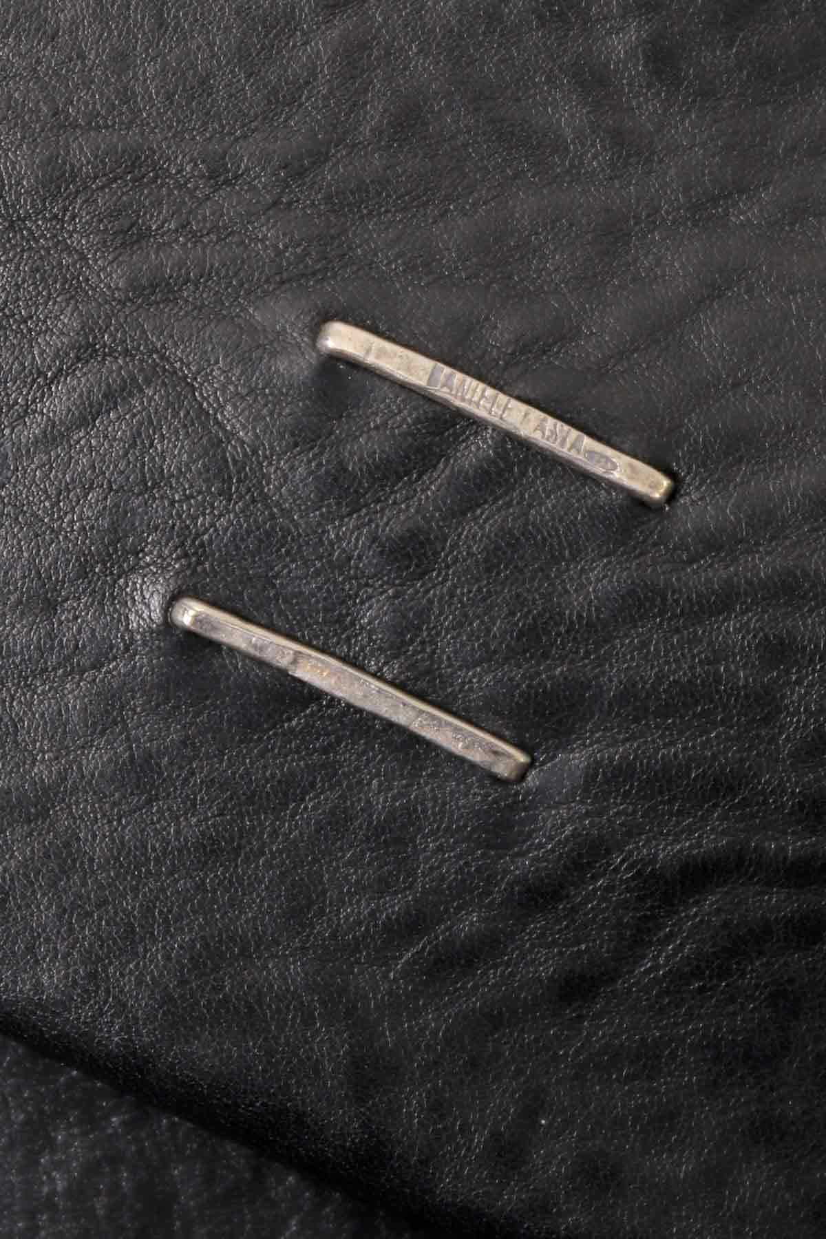 【DANIELE BASTA】 FLAP COVERED 2WAY SHOULDER BAG DBM007_BLACK