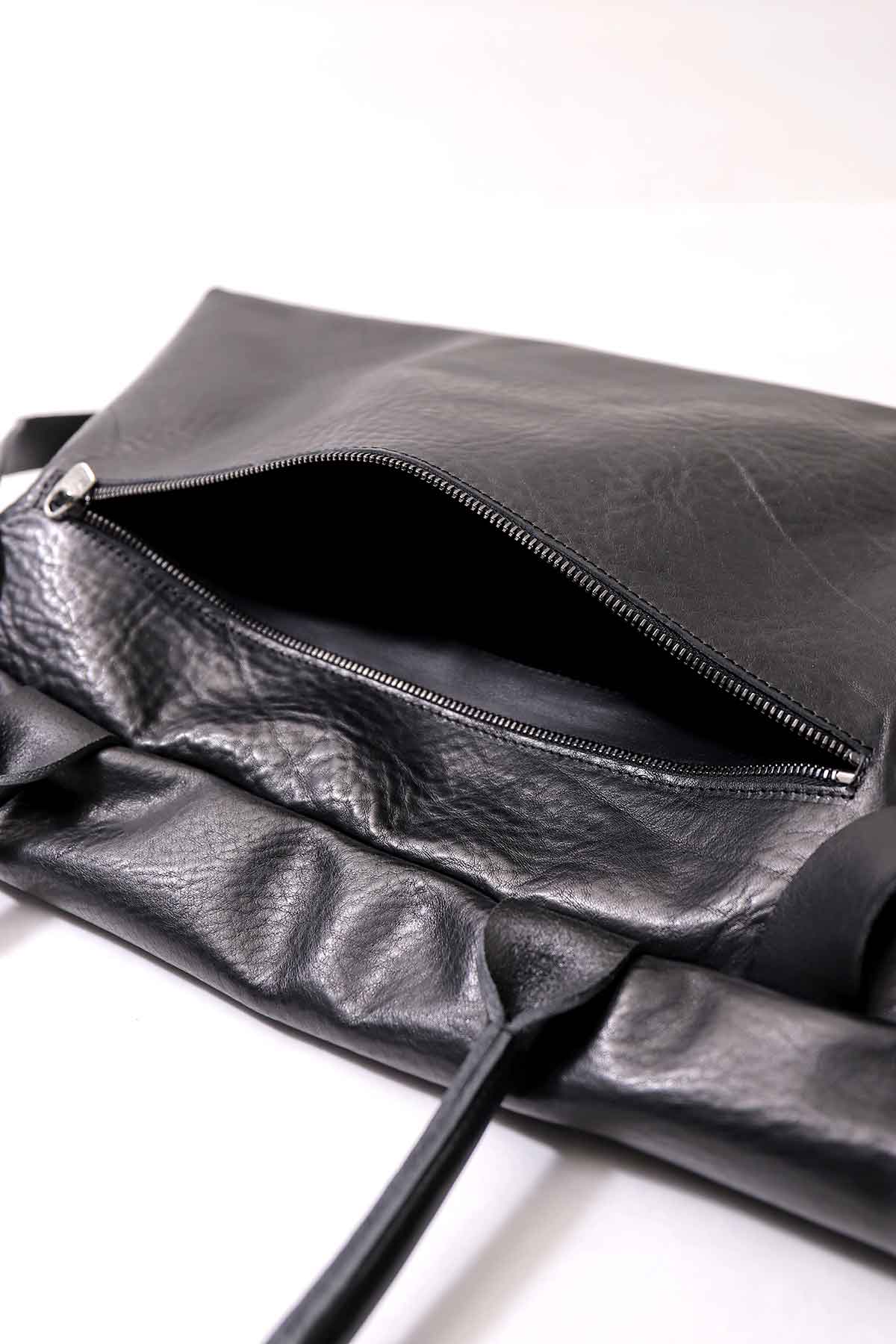 【DANIELE BASTA】 FLAP COVERED 2WAY SHOULDER BAG DBM007_BLACK