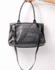 【DANIELE BASTA】 FLAP COVERED 2WAY SHOULDER BAG DBM007_BLACK