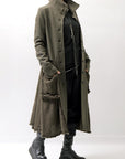 【RUNDHOLZ】 BOILED WOOL & SOFT WOOL KNIT CARDIGAN COAT 388 1203_JUNGLE