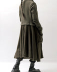 【RUNDHOLZ】 BOILED WOOL & SOFT WOOL KNIT CARDIGAN COAT 388 1203_JUNGLE