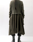 【RUNDHOLZ】 BOILED WOOL & SOFT WOOL KNIT CARDIGAN COAT 388 1203_JUNGLE