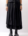 【studio b3】 WRAP LAYERED SKIRT OGB1736_BLACK