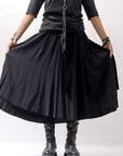 【studio b3】 WRAP LAYERED SKIRT OGB1736_BLACK