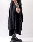 【studio b3】 WRAP LAYERED SKIRT OGB1736_BLACK