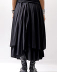 【studio b3】 WRAP LAYERED SKIRT OGB1736_BLACK