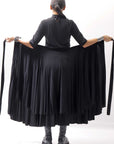 【studio b3】 WRAP LAYERED SKIRT OGB1736_BLACK