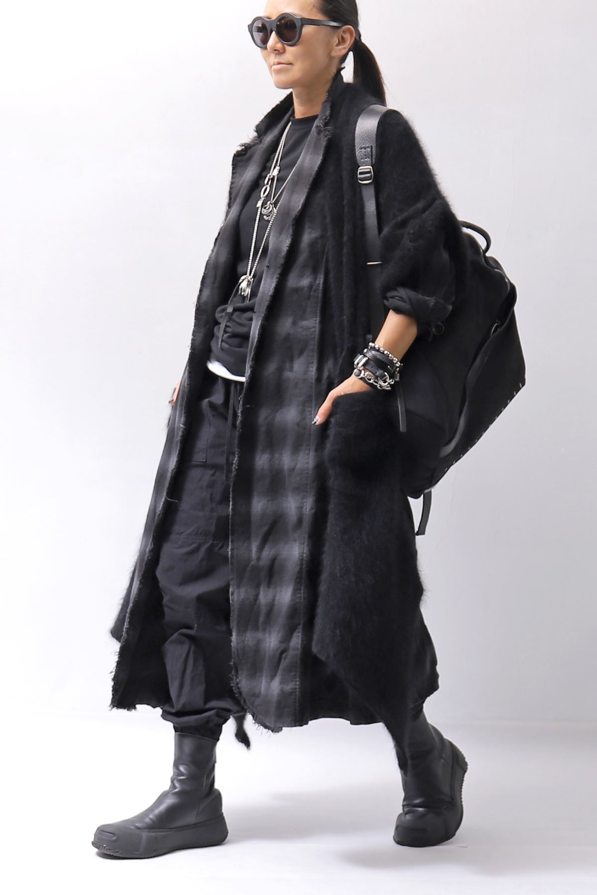 【bajra】 UNISEX COTTON EASY PANTS 159QP01_BLACK