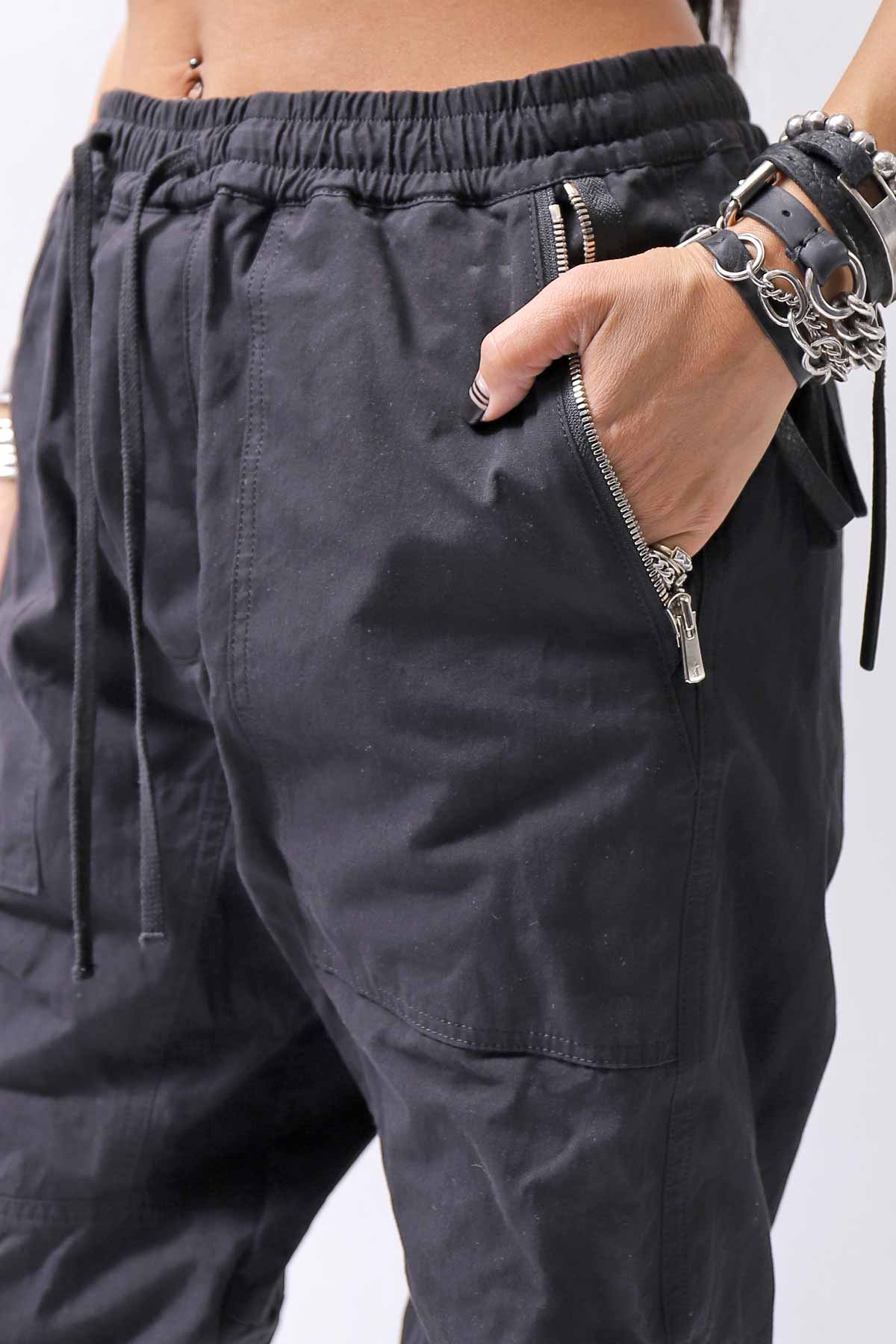 【bajra】 UNISEX COTTON EASY PANTS 159QP01_BLACK