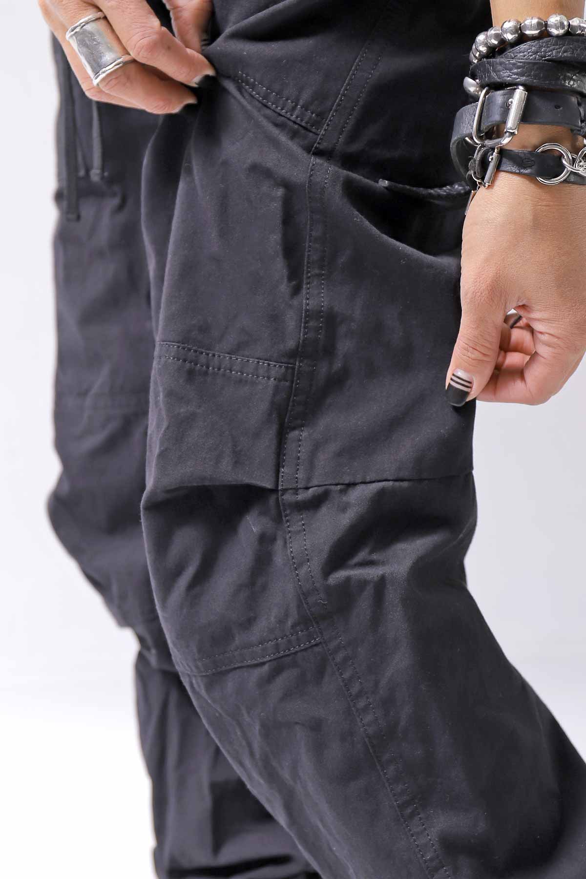 【bajra】 UNISEX COTTON EASY PANTS 159QP01_BLACK
