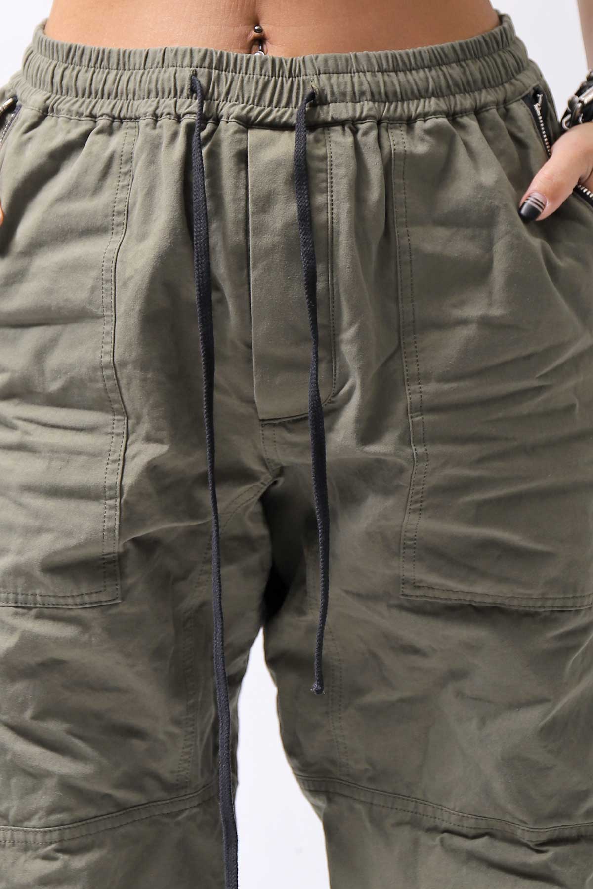 【bajra】 UNISEX COTTON EASY PANTS 159QP01_MILITARY