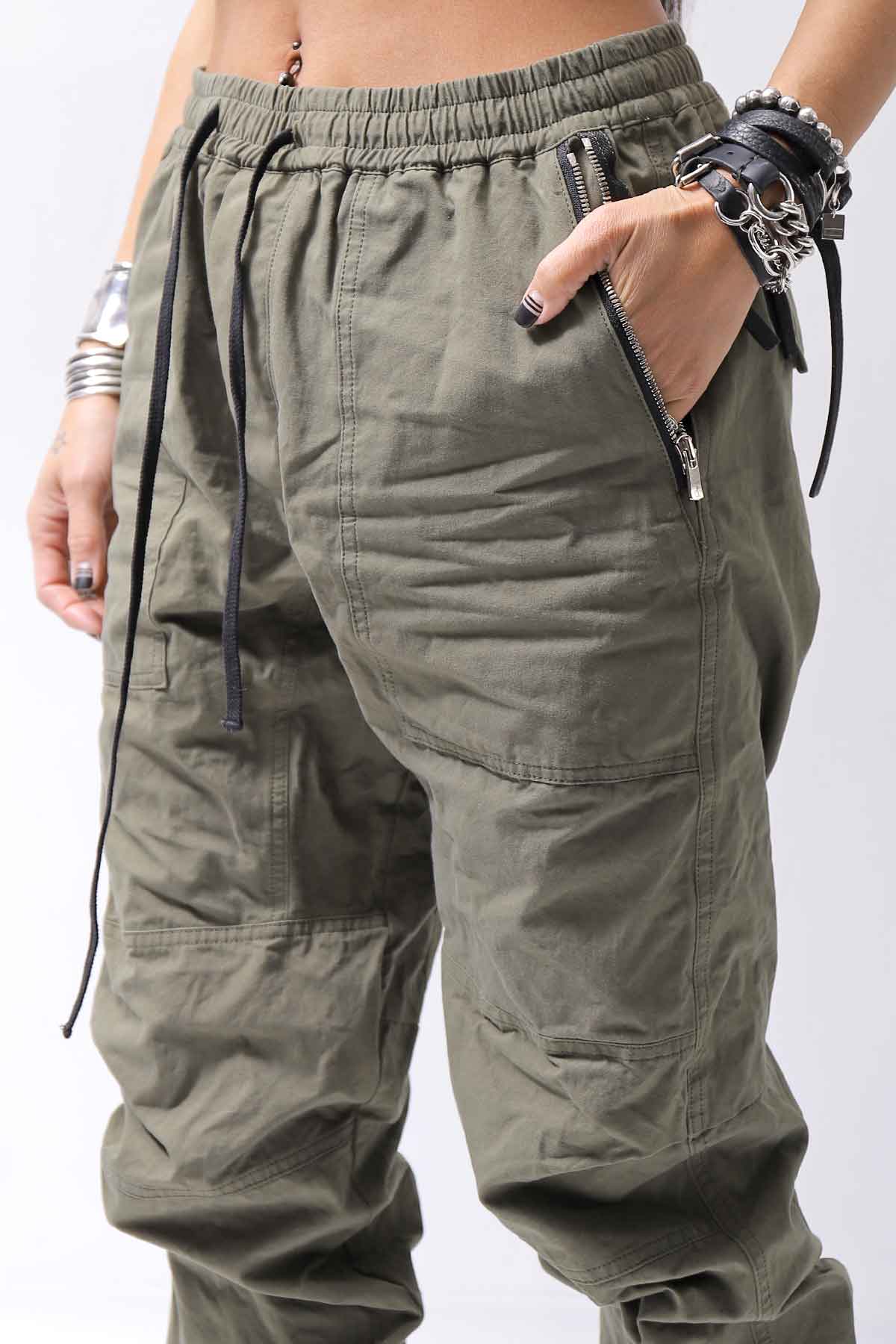 【bajra】 UNISEX COTTON EASY PANTS 159QP01_MILITARY