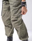 【bajra】 UNISEX COTTON EASY PANTS 159QP01_MILITARY