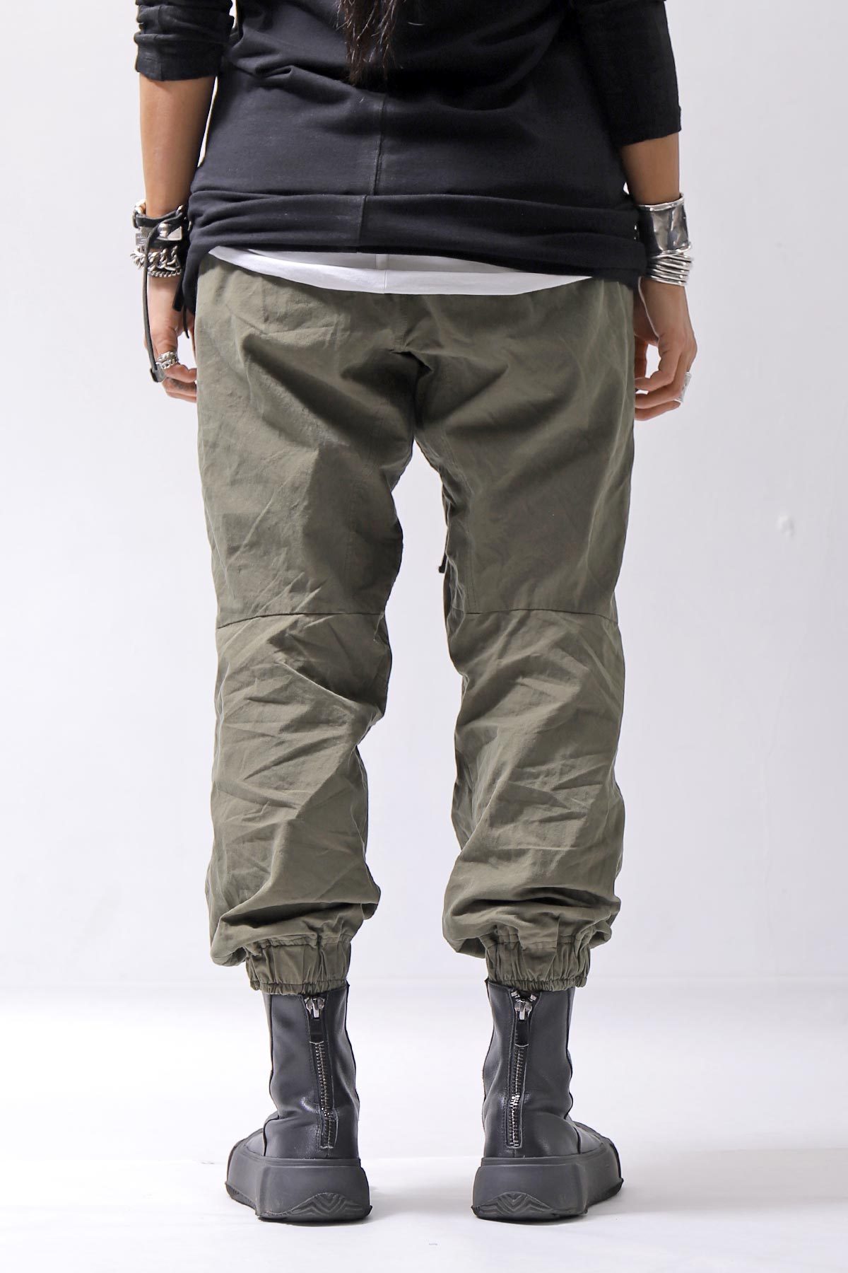 【bajra】 UNISEX COTTON EASY PANTS 159QP01_MILITARY