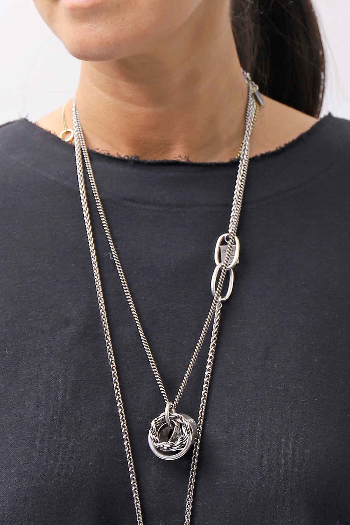 【bajra】 BACK TULLE＆COTTON LAYERED TOP 159QK02_BLACK