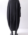 【bajra】 OVERSIZED BACK DRAPE DRESS 159QK01_BLACK