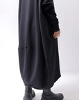 【bajra】 OVERSIZED BACK DRAPE DRESS 159QK01_BLACK