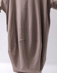 【bajra】 OVERSIZED BACK DRAPE DRESS 159QK01_TAUPE