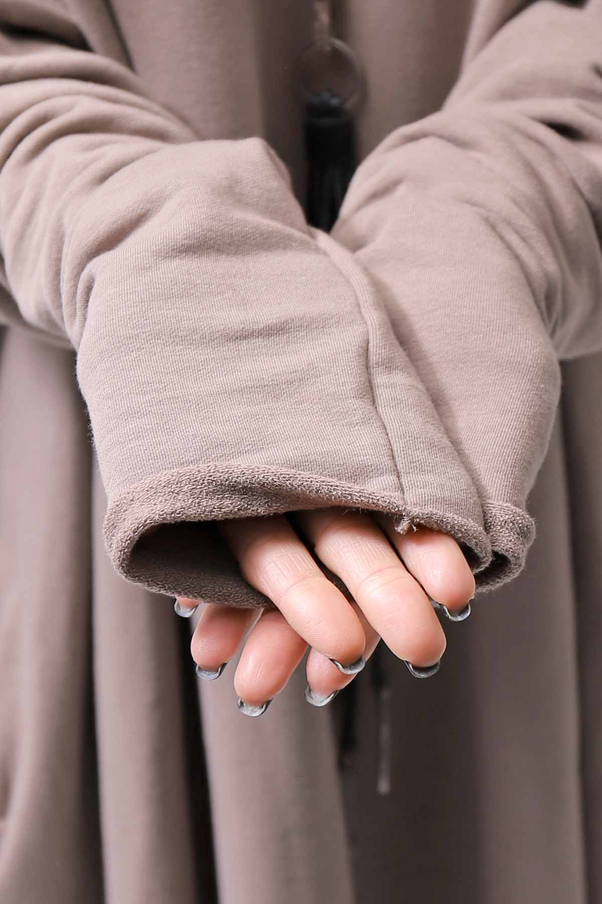 【bajra】 OVERSIZED BACK DRAPE DRESS 159QK01_TAUPE