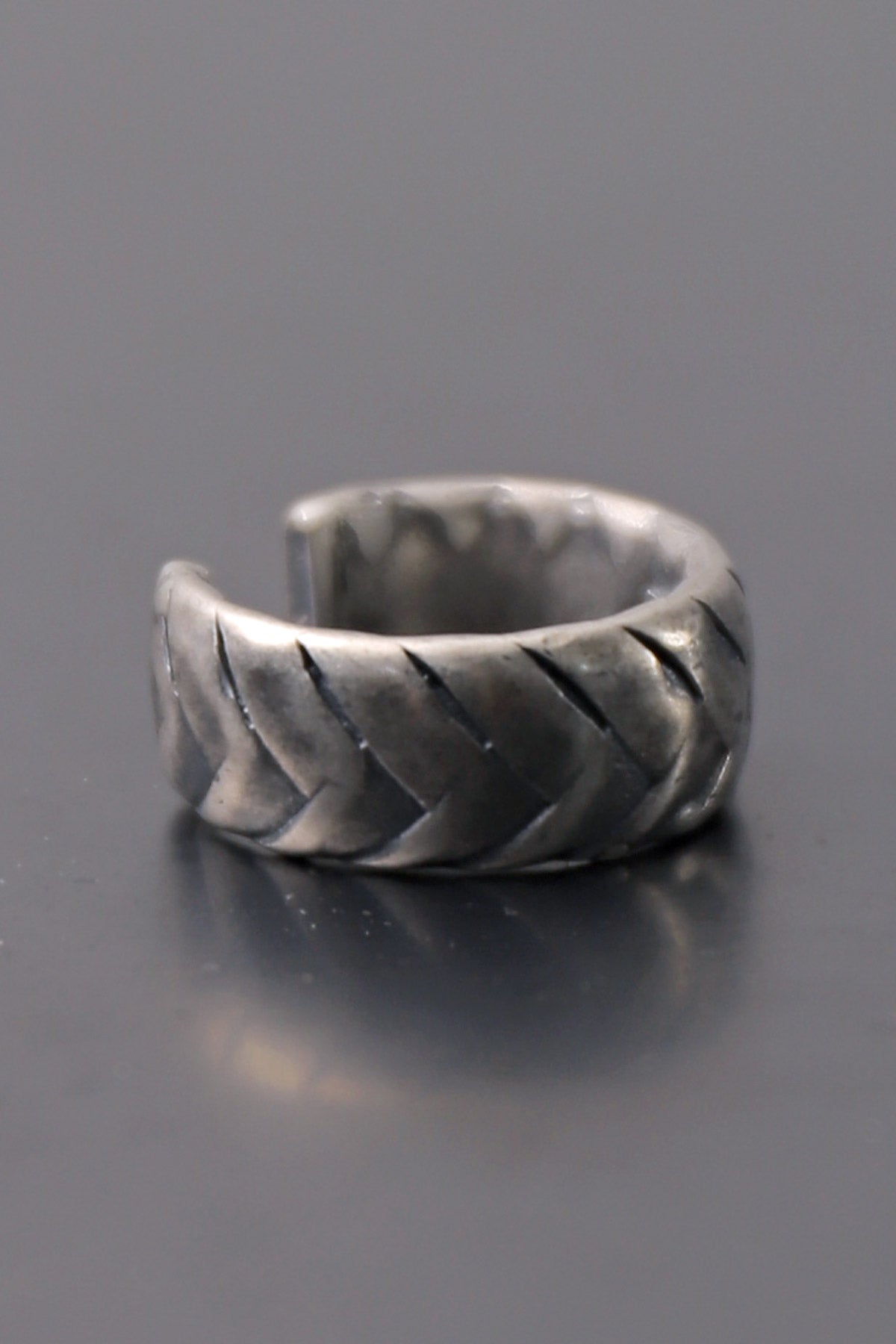【GOTI】 HERRINGBONE SILVER RING_AN1001
