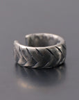 【GOTI】 HERRINGBONE SILVER RING_AN1001