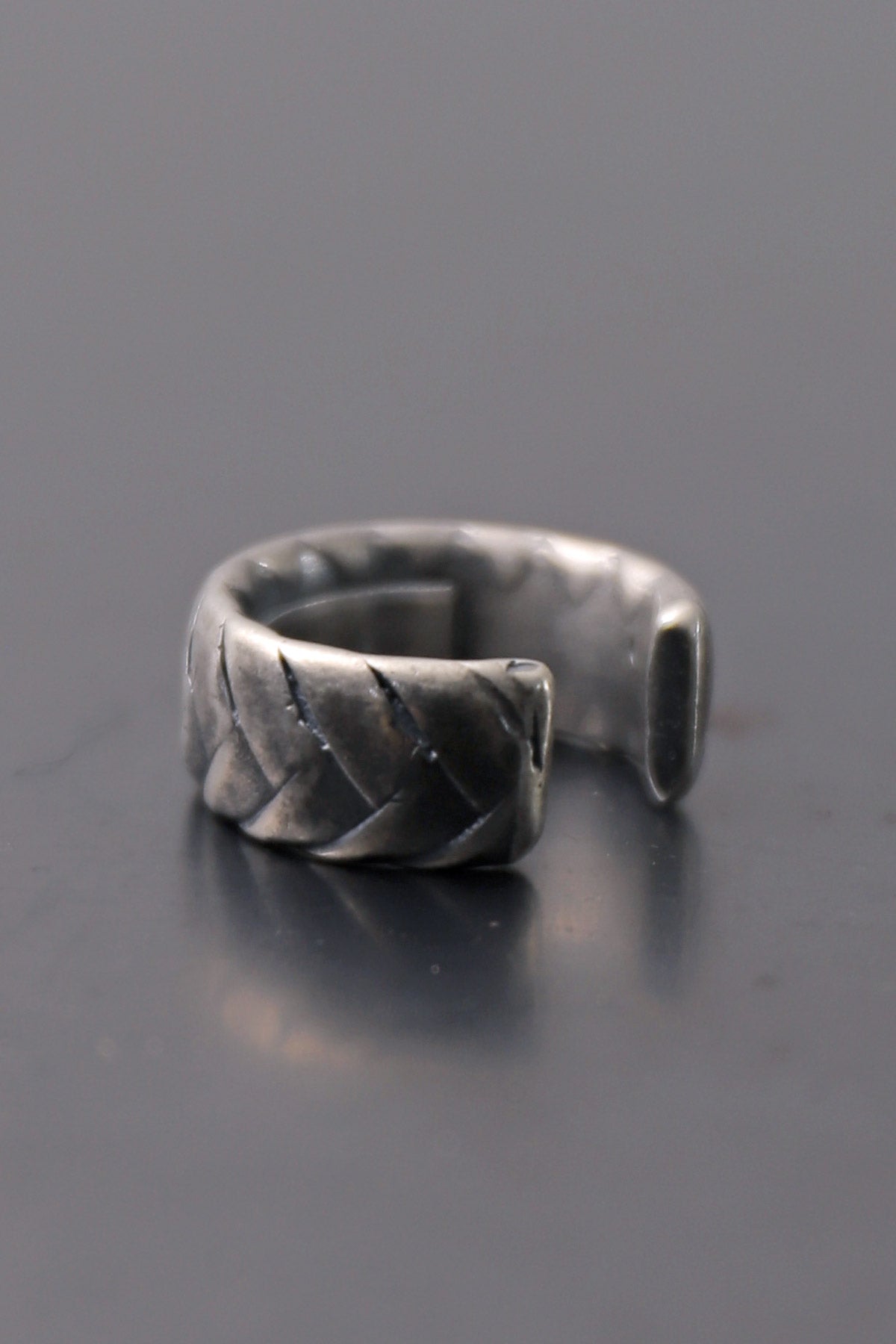【GOTI】 HERRINGBONE SILVER RING_AN1001