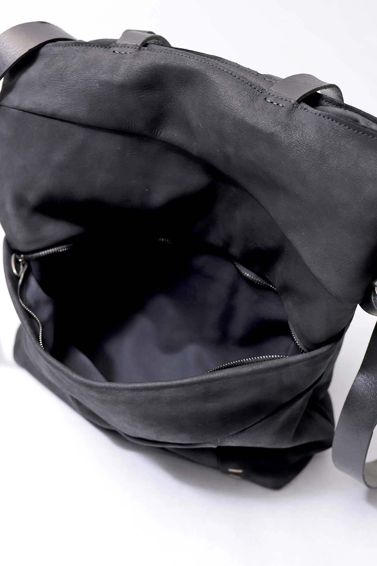 DANIELE BASTA】 UNISEX 2WAY PATCHWORK SHOULDER BAG_BLACK