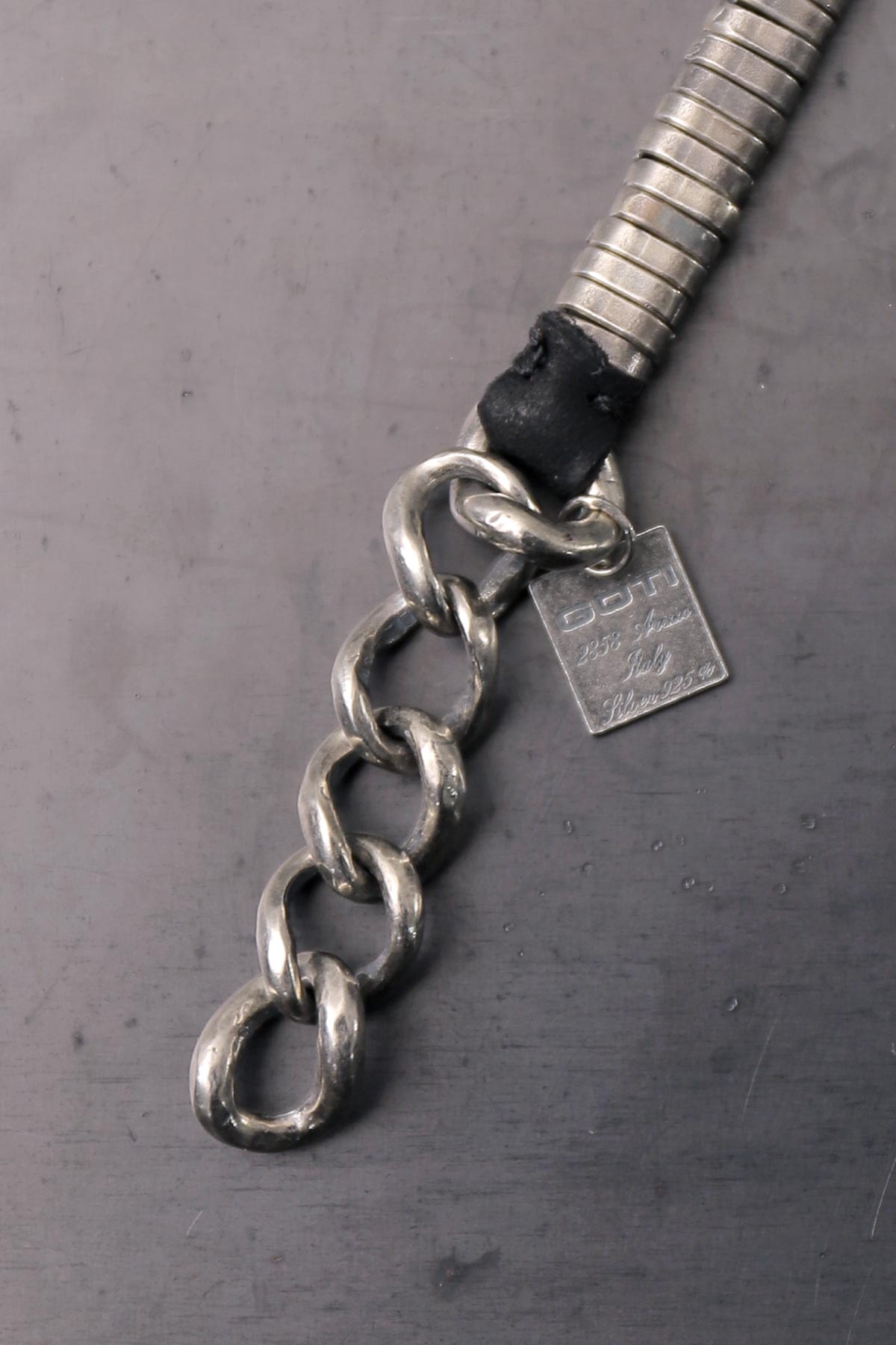 【GOTI】 SILVER FLAT SQUARE BRACELET_BR2343