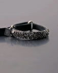 【GOTI】 SILVER LEAVES LEATHER BRACELET_BR548