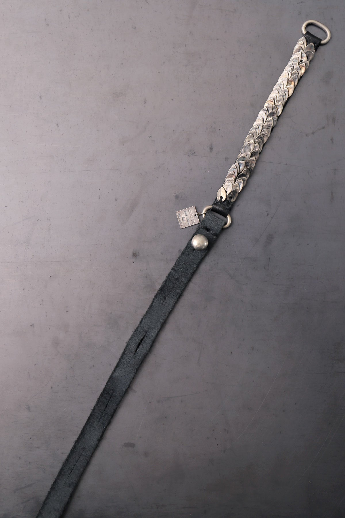 【GOTI】 SILVER LEAVES LEATHER BRACELET_BR548