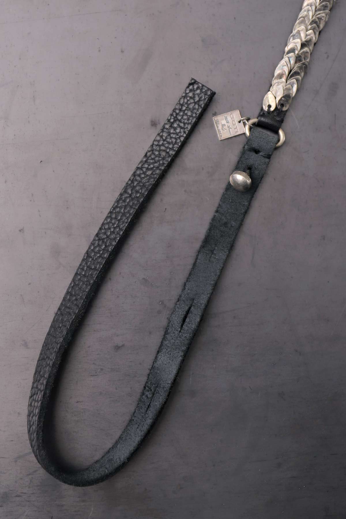 【GOTI】 SILVER LEAVES LEATHER BRACELET_BR548