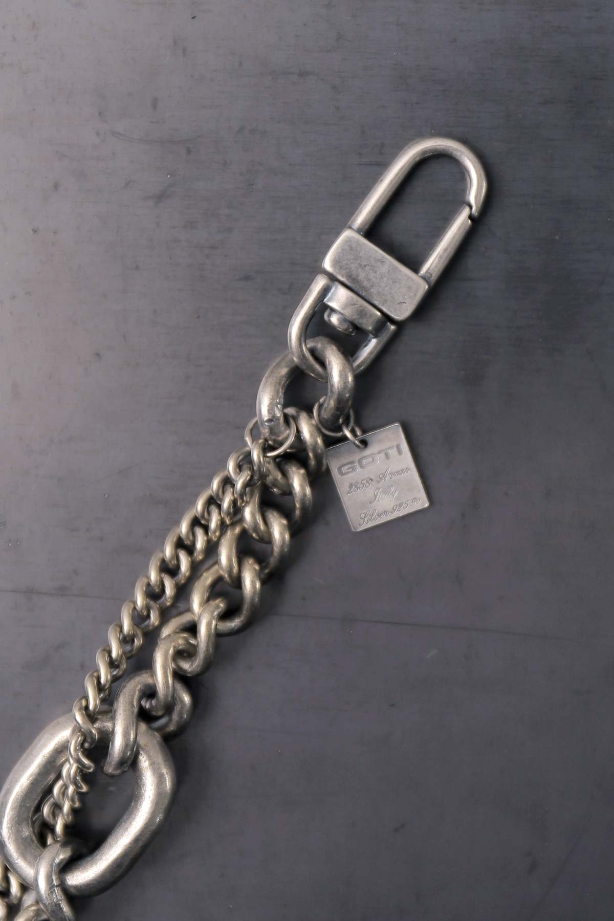 GOTI】 MIXED SILVER CHAIN BRACELET_BR2193 – QUADRATO Boutique